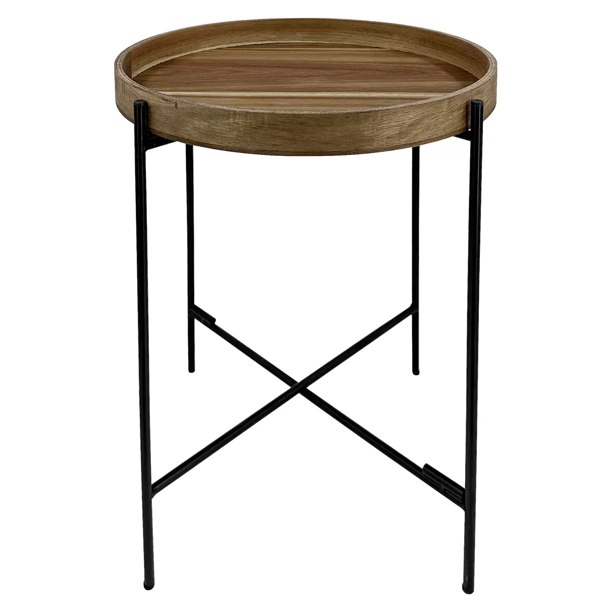 Beistelltisch Klapp schwarz,Eiche