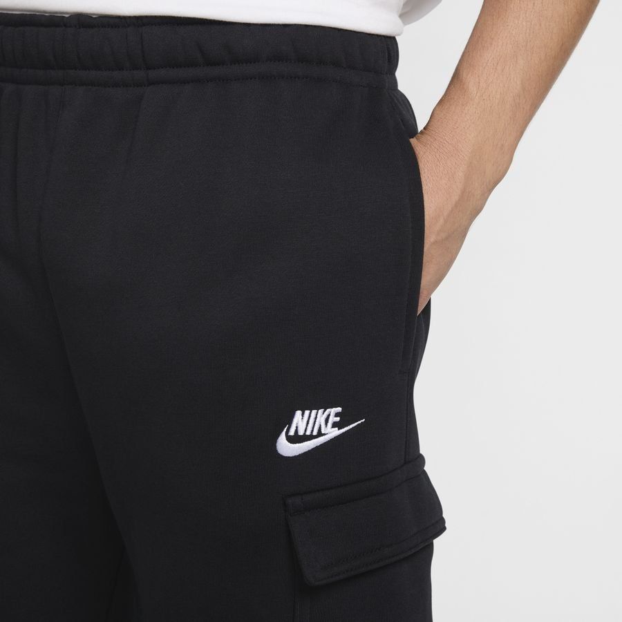 Nike Pantalon Cargo NSW Club Fleece - Noir/Blanc