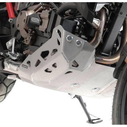 Sabot moteur SW-MOTECH ALUMINIUM - montage sans crashbar - Gris