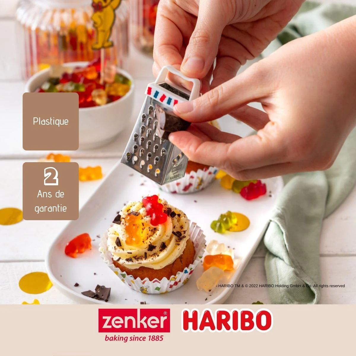 Mini râpe de cuisine et pâtisserie 4 faces Haribo Zenker