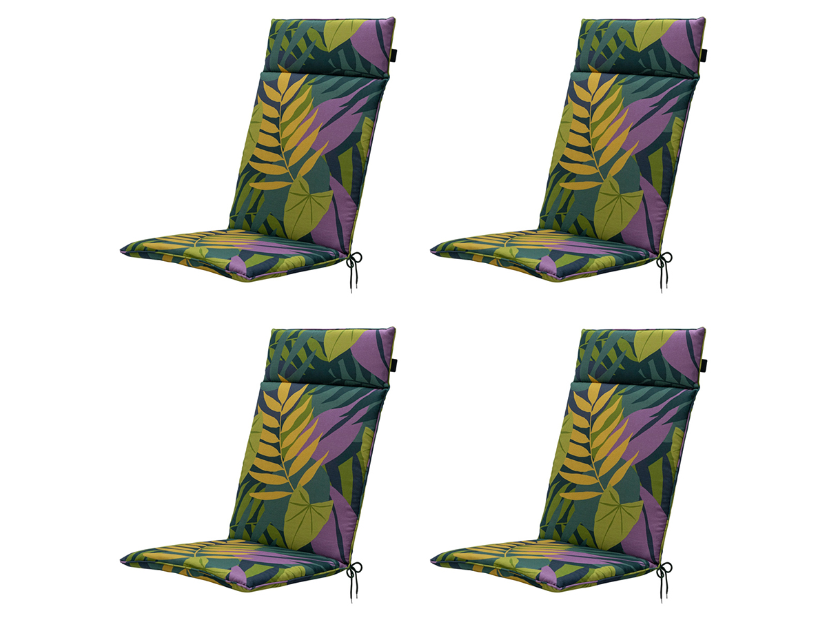Madison Iven green Tuinstoelkussen - Set van 4