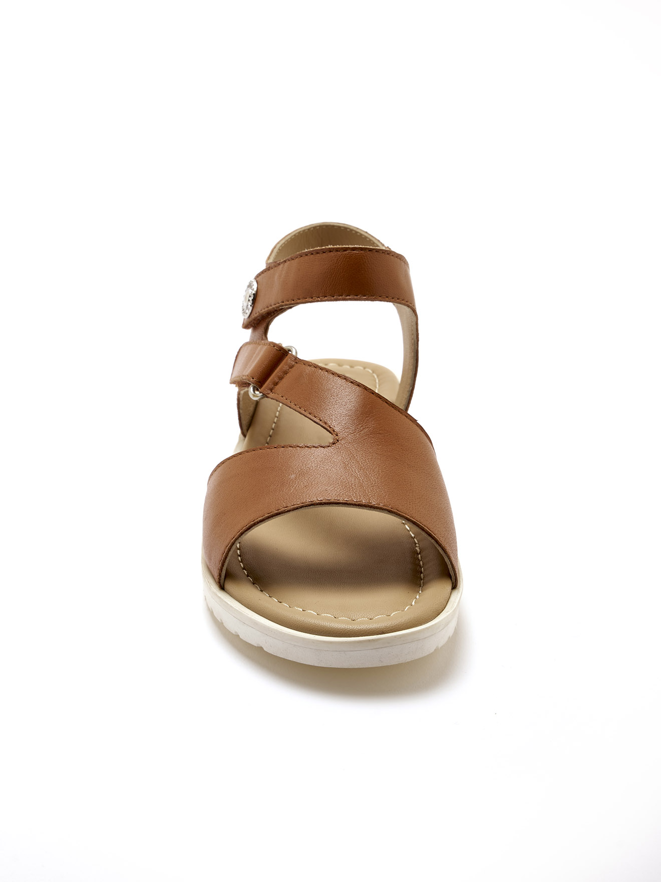 Sandales cuir double patte scratch