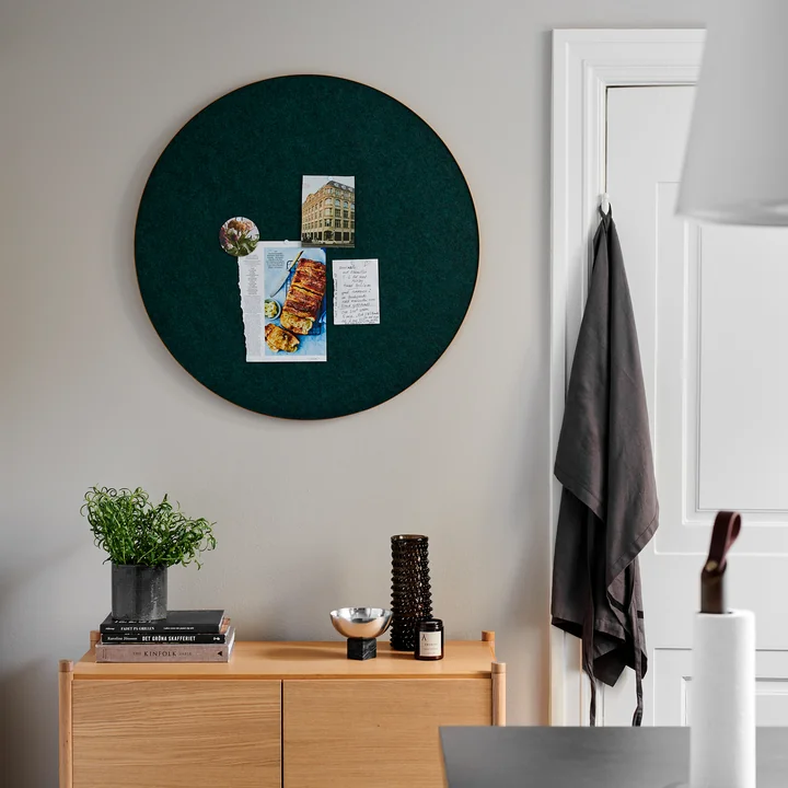 Gejst - Retell Pinnwand Ø 80 cm, schwarz / messing