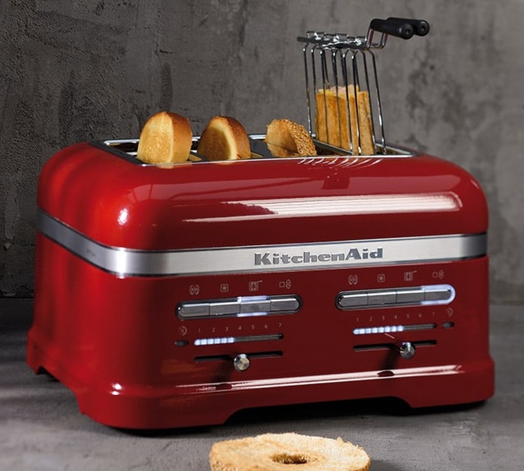 Toaster KitchenAid 5KMT4205ECA Artisan rouge Pomme d'Amour - 4 fentes