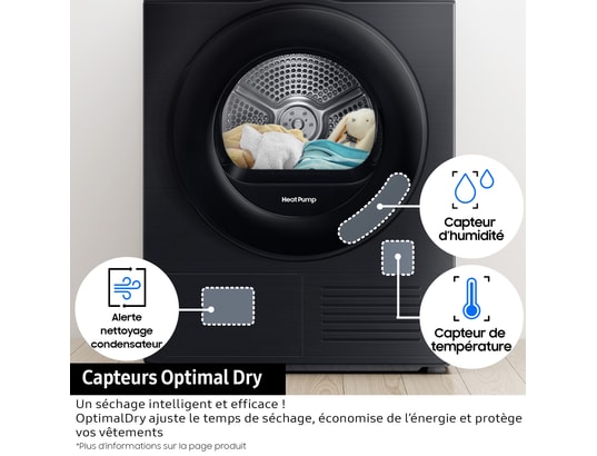 SAMSUNG - Sèche-linge pompe à chaleur DV90DG52A0TH