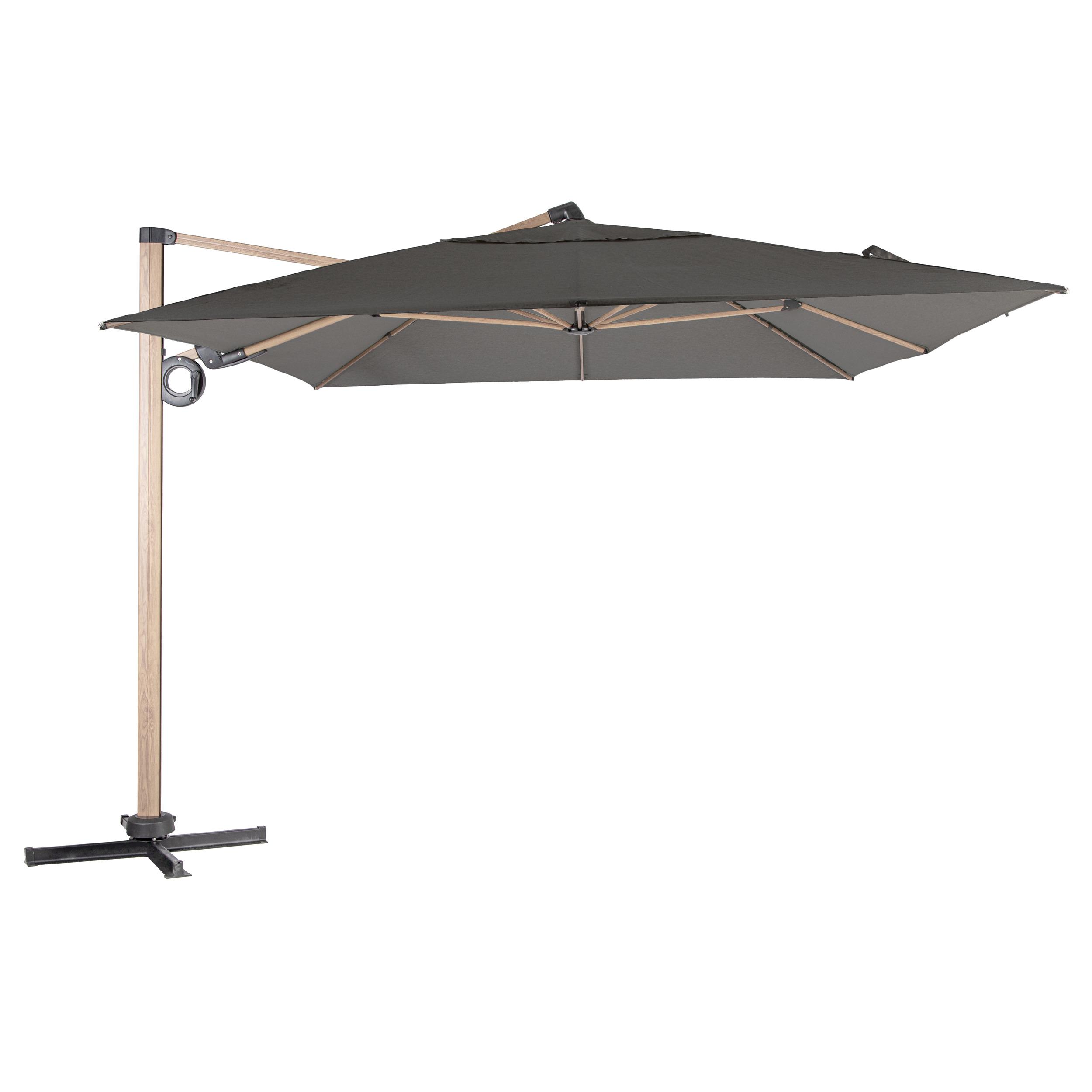 PARASOL DECENTRE SOLY 3X4M HONEY CHARBON