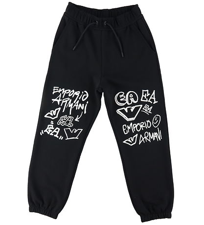 Emporio Armani Jogginghosen - Schwarz m. Weiß