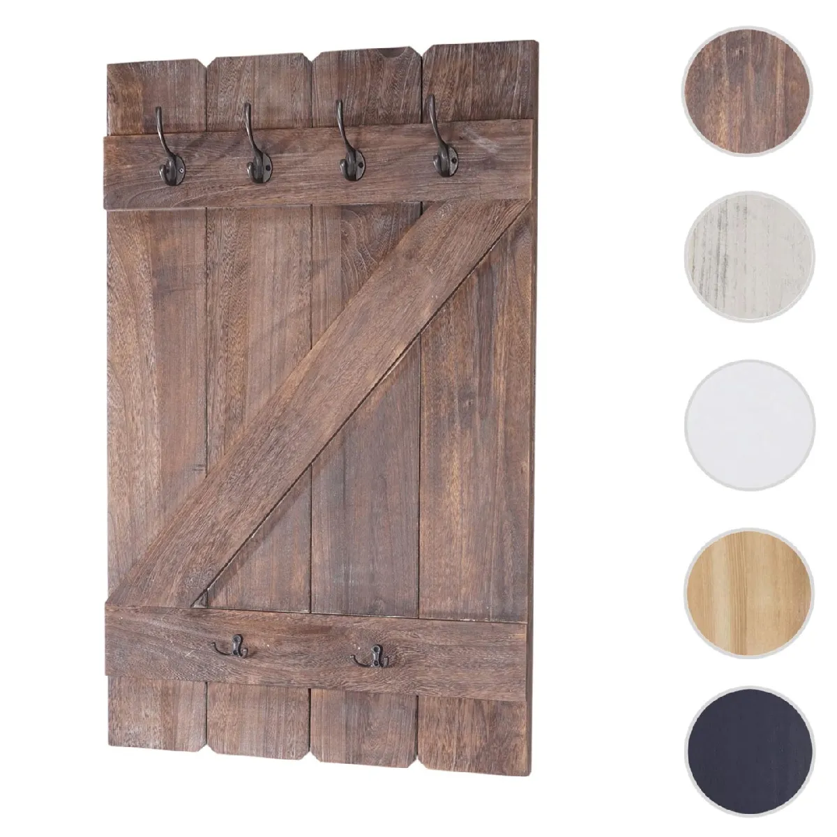 Mendler Tablette Murale HWC-D13 Marron Shabby