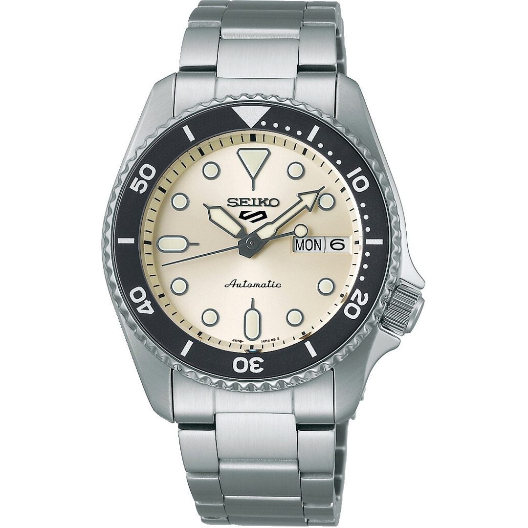 Seiko 5 Sports Automatik Day-Date Weiss