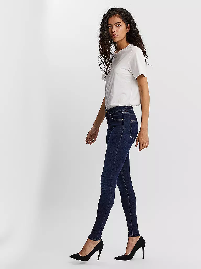 VERO MODA Jeans Slim Fit VMLUX dunkelblau