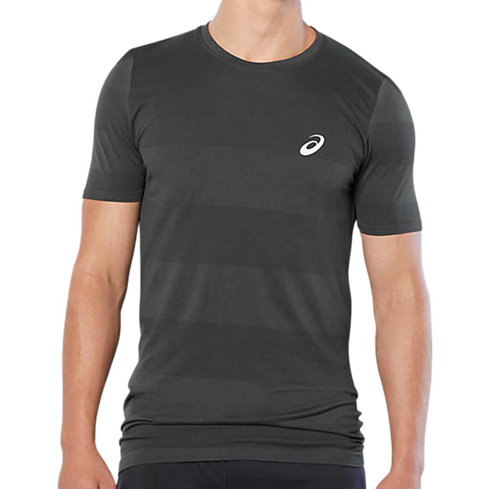 Asics Maillot de sport Gris Homme Asics Sport Seamless