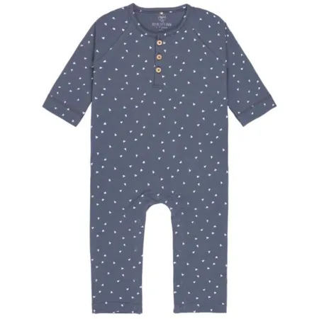 Lässig Baby-Strampler Langarm Overall Triangle, Größe 62/68, Blau