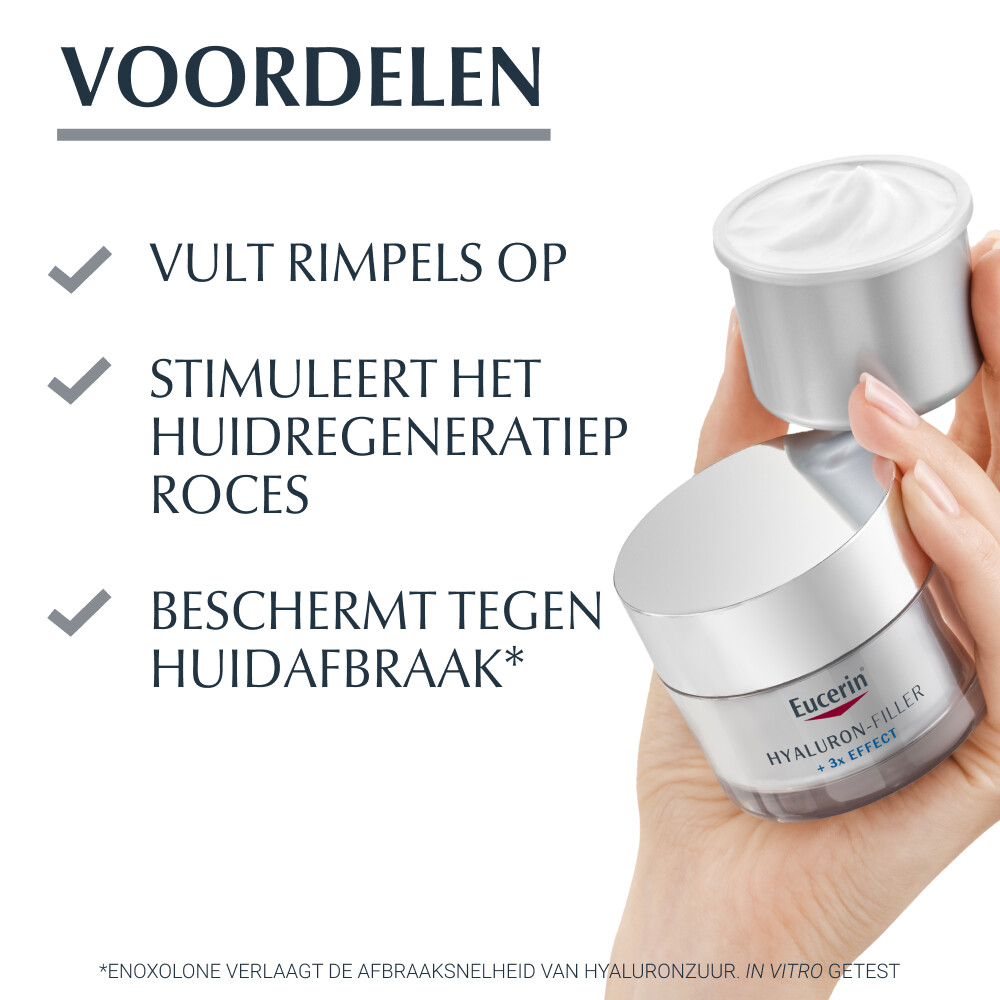 Eucerin Hyaluron-Filler + 3x Effect Dagcrème Droge Huid SPF 15 Navulling50 ml