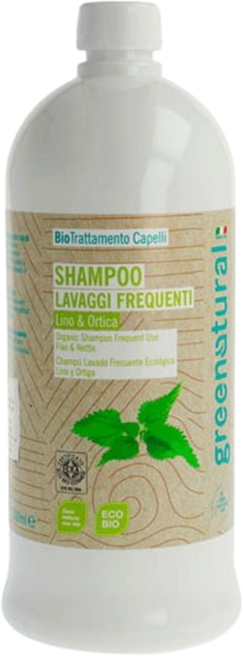 greenatural  Shampoo Leinöl & Brennnessel, 1000 ml (1 l)