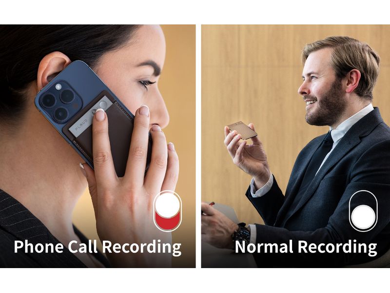 Plaud Diktiergerät Note AI Voice Recorder Silber ChatGPT Powered AI-Voice-Recorder