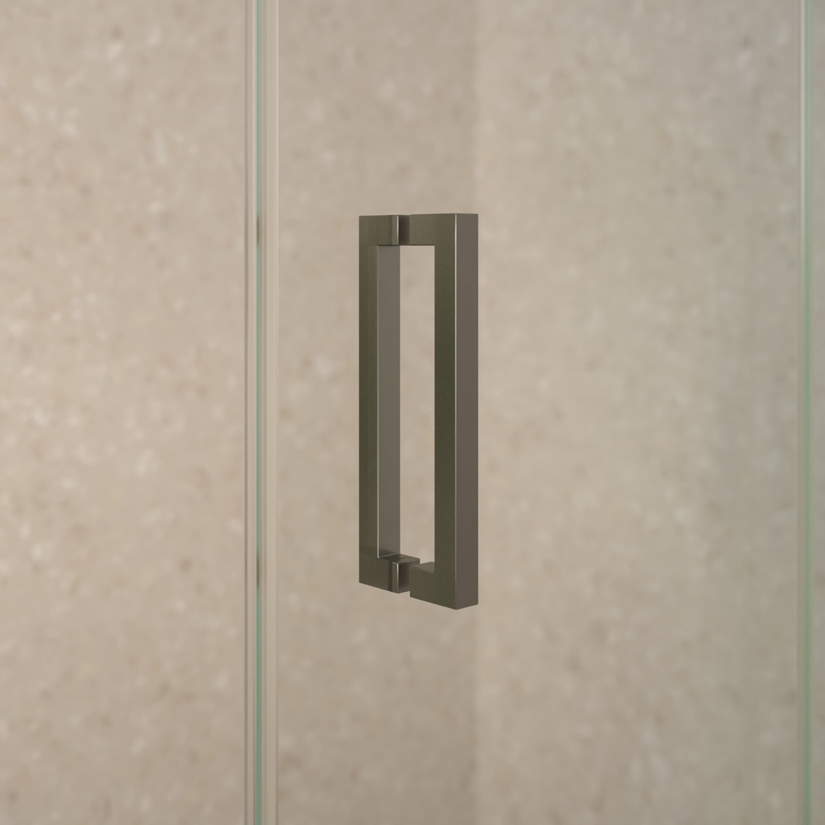 Saniclear Supreme douchecabine 110x80cm verouderd ijzer - gunmetal