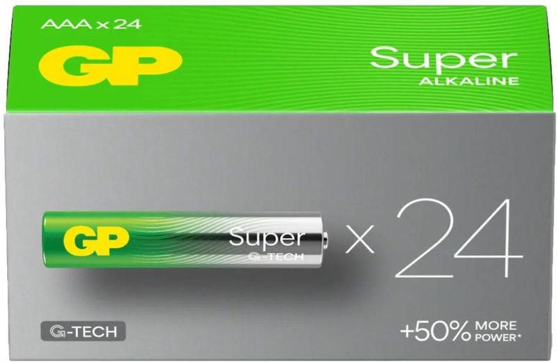 GP - Super Alkaline AAA - Batterijen - 24 Stuks - 1,5V
