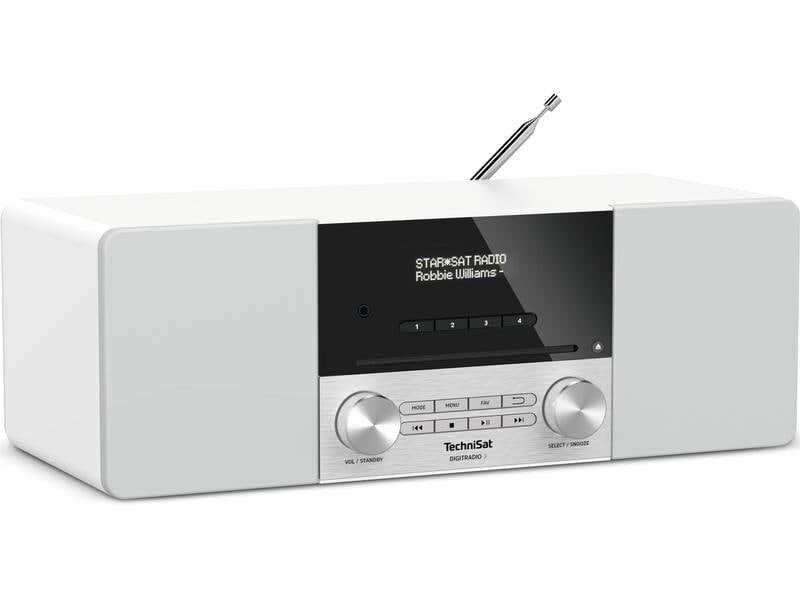 Technisat DigitRadio 3 Weiss DAB /UKW/CD-Stereoradio mit Bluetooth-Audiostreaming