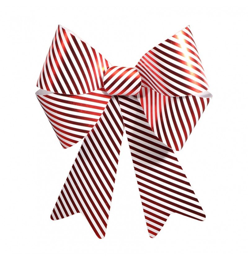 Rood Witte Strik Gestreept Groot 66cm