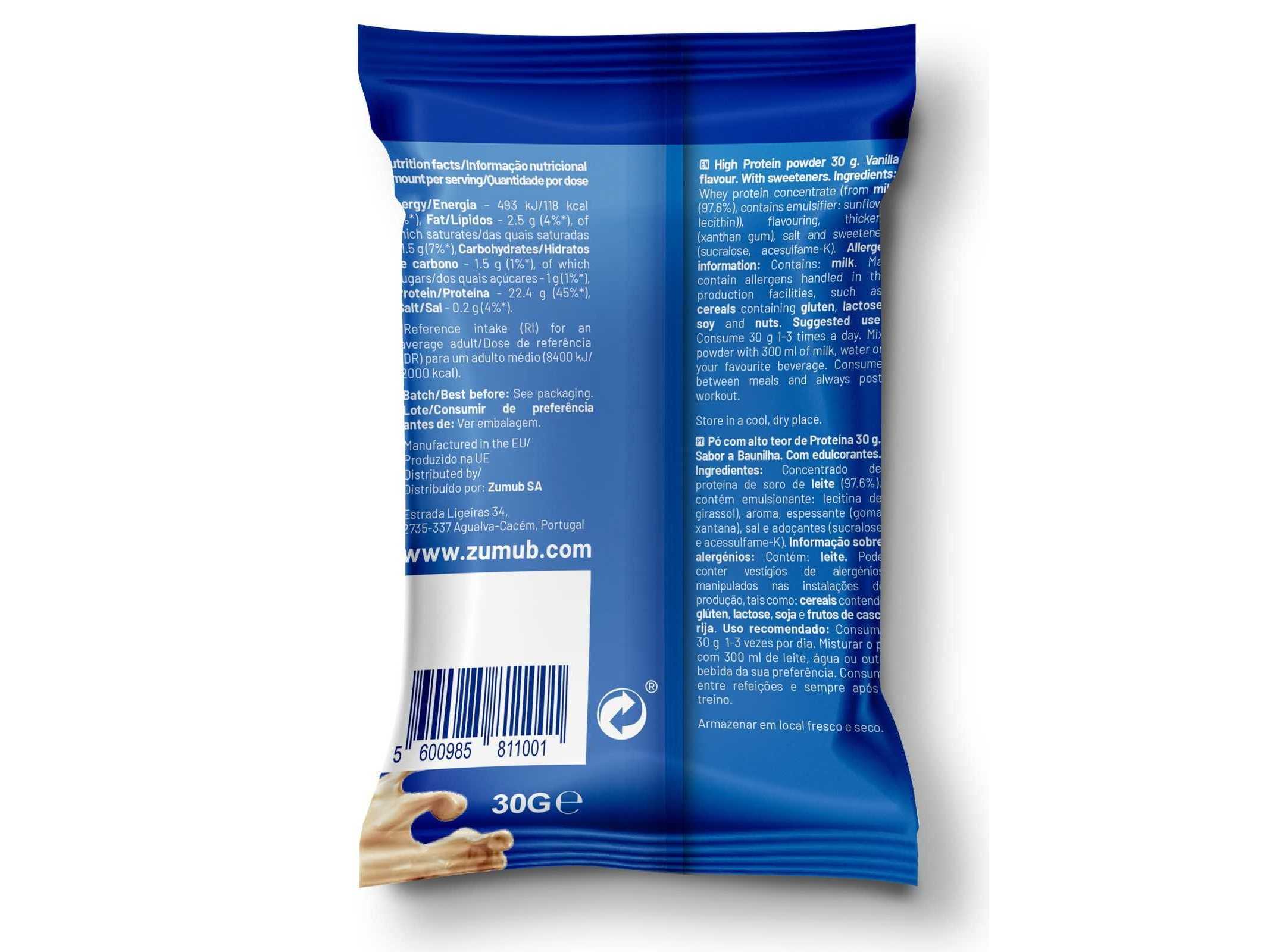 PROTEINA WHEY ZUMUB BAUNILHA 30G