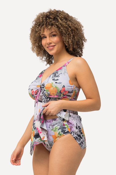 Tankini, Uhren, Zipfelsaum, Softcups, Träger verstellbar