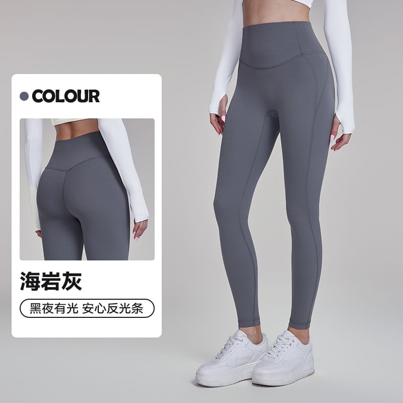 femmal - Hoge taille effen sportlegging