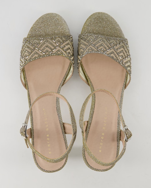Menbur Sandale Sandalen in Silber