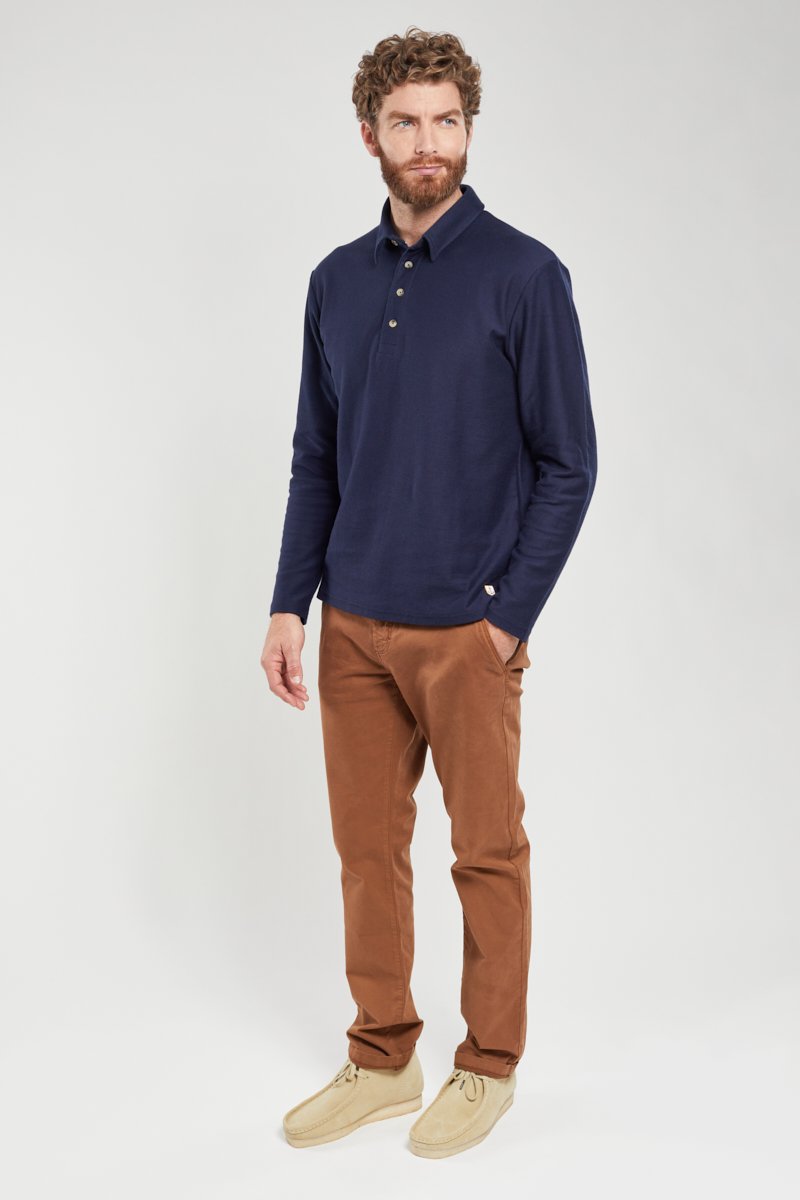 Polo manches longues - coton léger