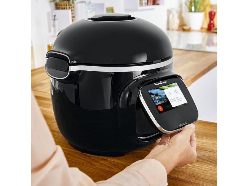 Moulinex Küchenmaschine Cookeo Touch CE9028CH Schwarz Smarter Multikocher mit 13 Kochprogrammen
