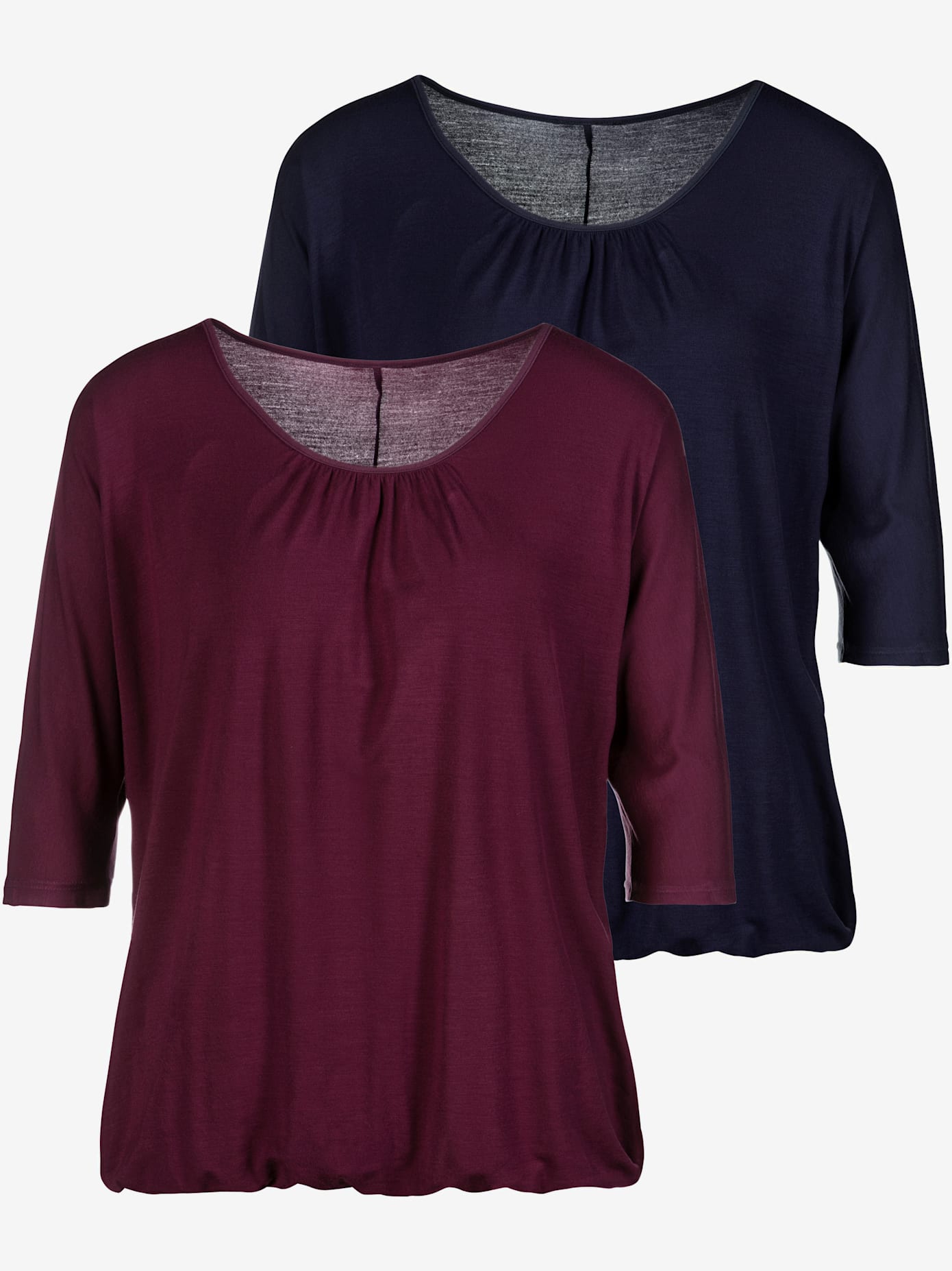 T-shirt à manches 3/4 lot de 2 pratique