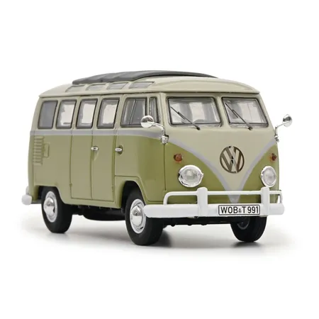 Schuco VW T1b Samba grün/grau 1:43