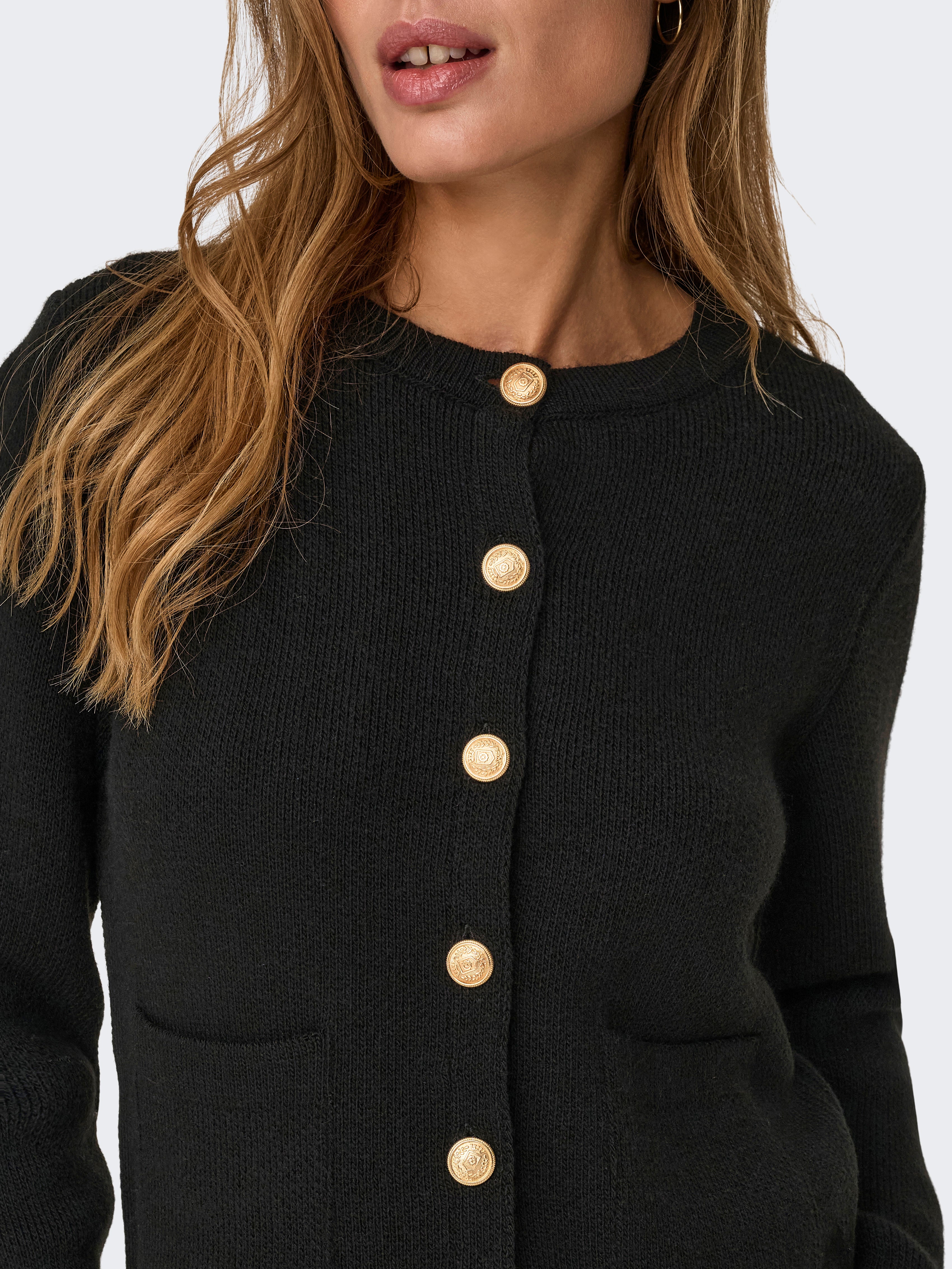 JDYKIM Strickjacke Black