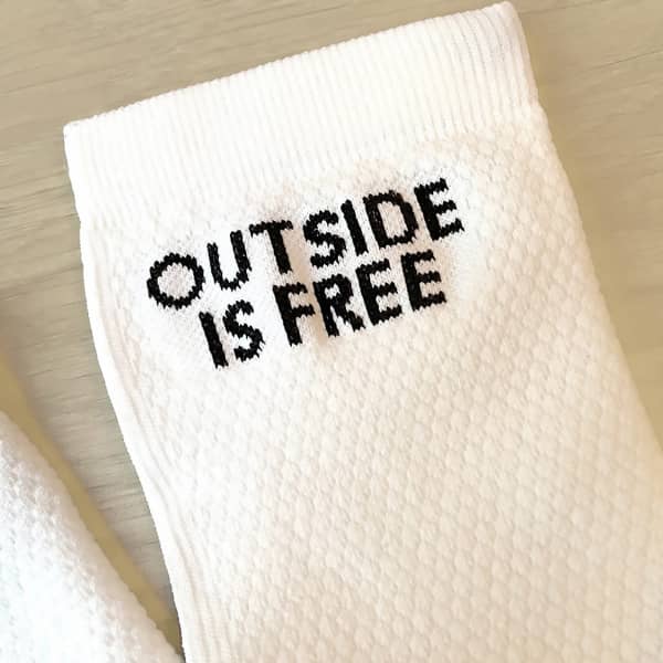 Chaussette vélo MATCHY CYCLING SOCK WHITE