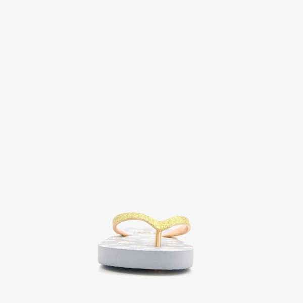 Meisjes teenslippers met madeliefjes