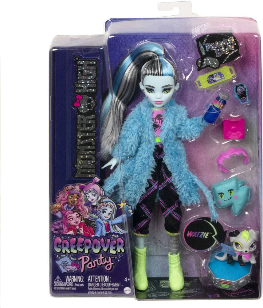 MONSTER HIGH - SOIREE PYJAMA POUPEE FRANKIE STEIN