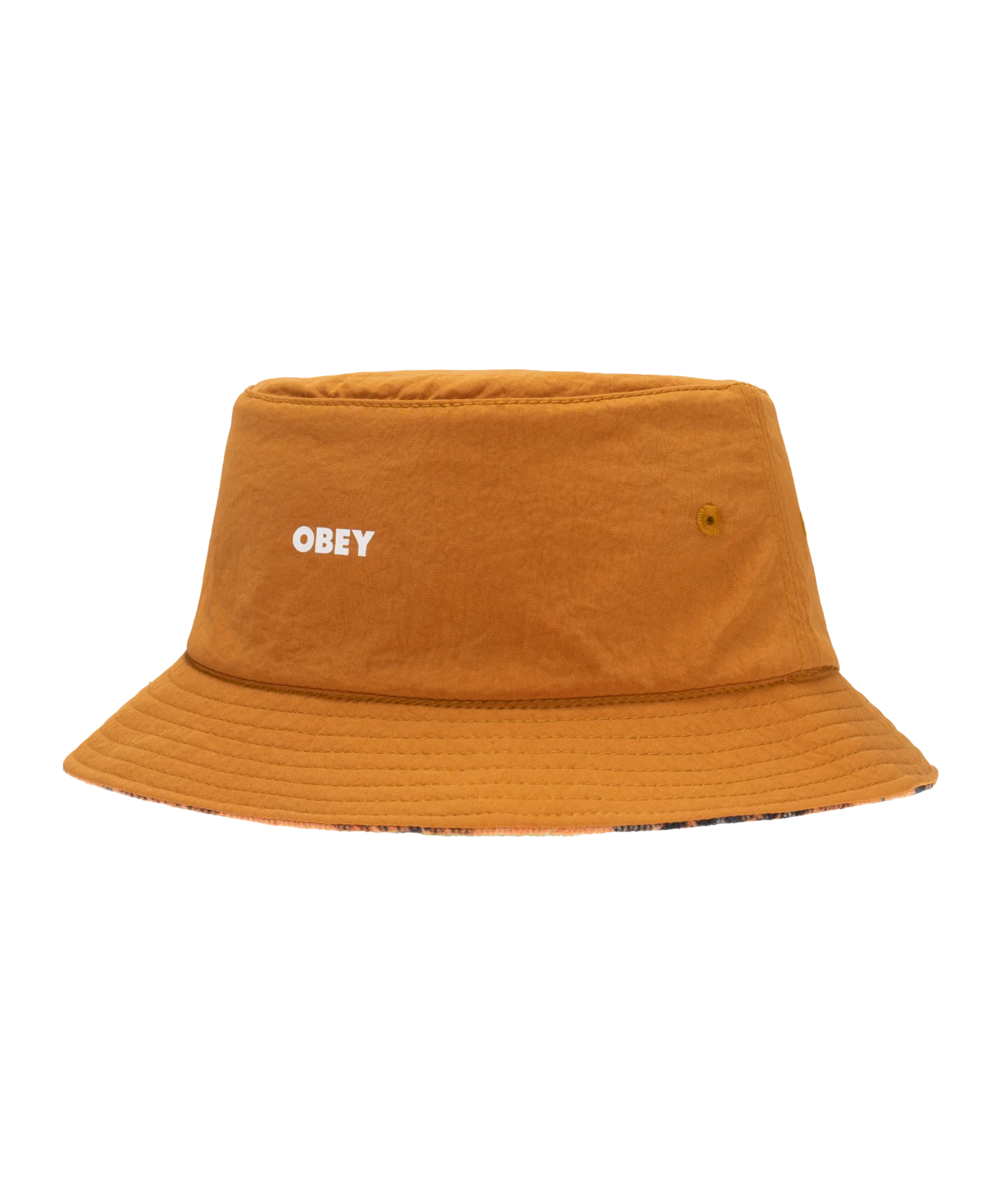 Obey Reversible Bucket Hat Orange