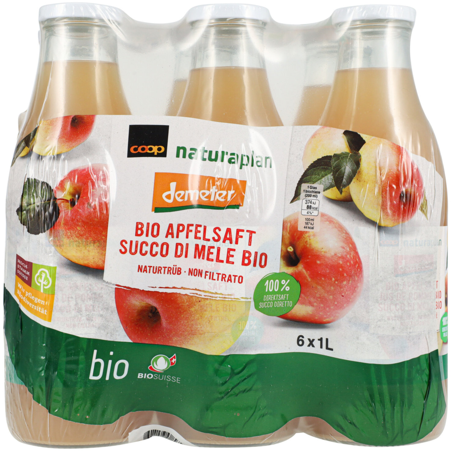 Naturaplan Demeter Bio Apfelsaft 6x1l