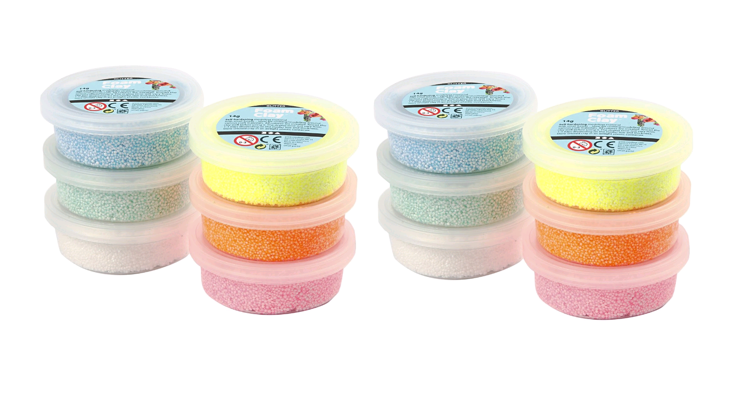 Foam Clay - Glitter (6 x 14 g) x 2