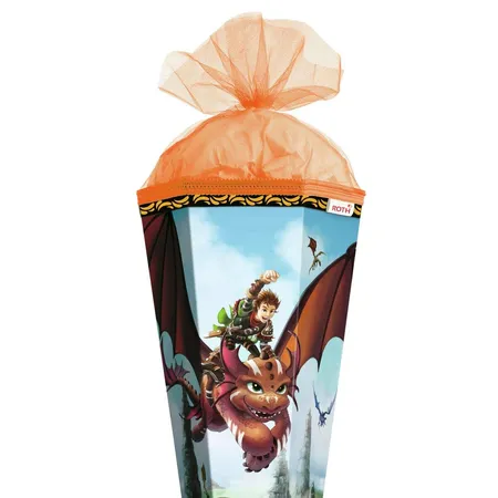 Roth Schultüte Drachenjäger Folie 85cm, eckig