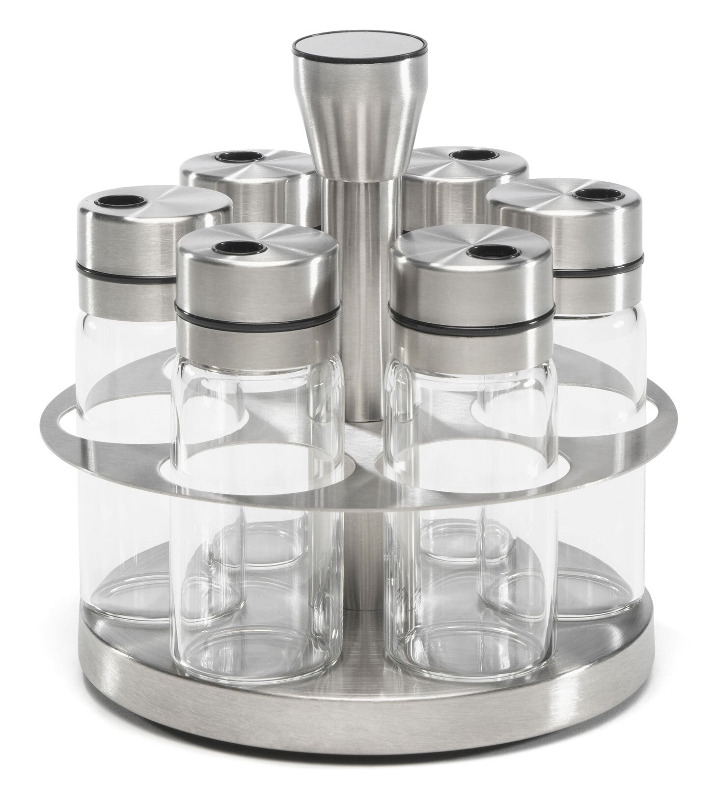 bongusto Gewürzrondell HANNA 7-teilig transparent /silberfarbig