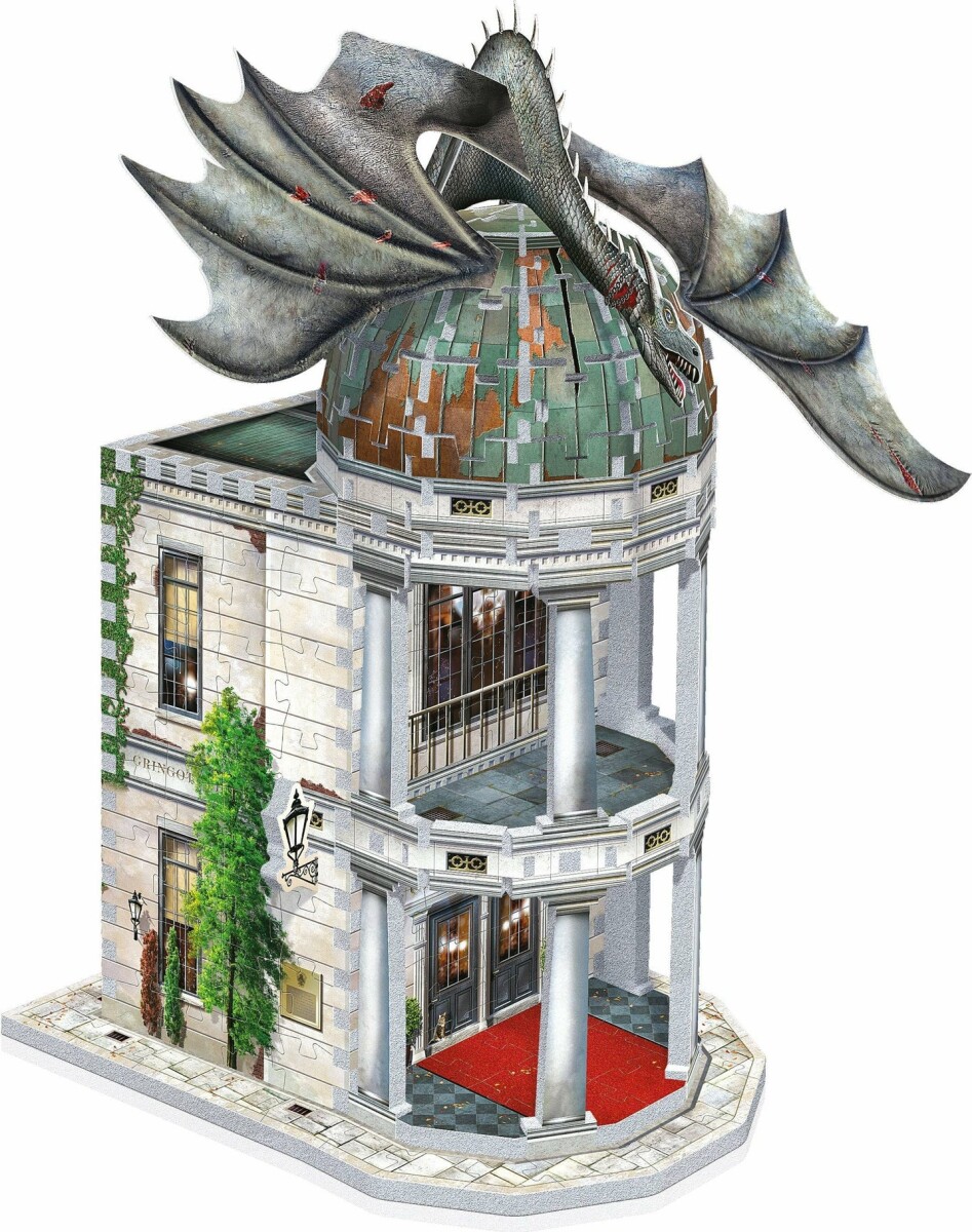 Harry Potter 3D Puslespil - Gringotts Bank - 300 Brikker - Wrebbit 3D Puzzle