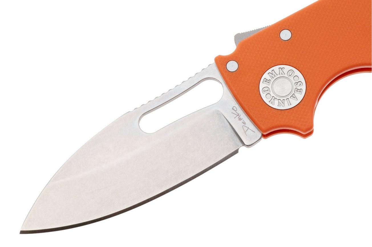 Demko Knives Shark-Cub Shark-Lock Slicer Shark SC-20CV-G10-ORG-SS Orange G10, zakmes