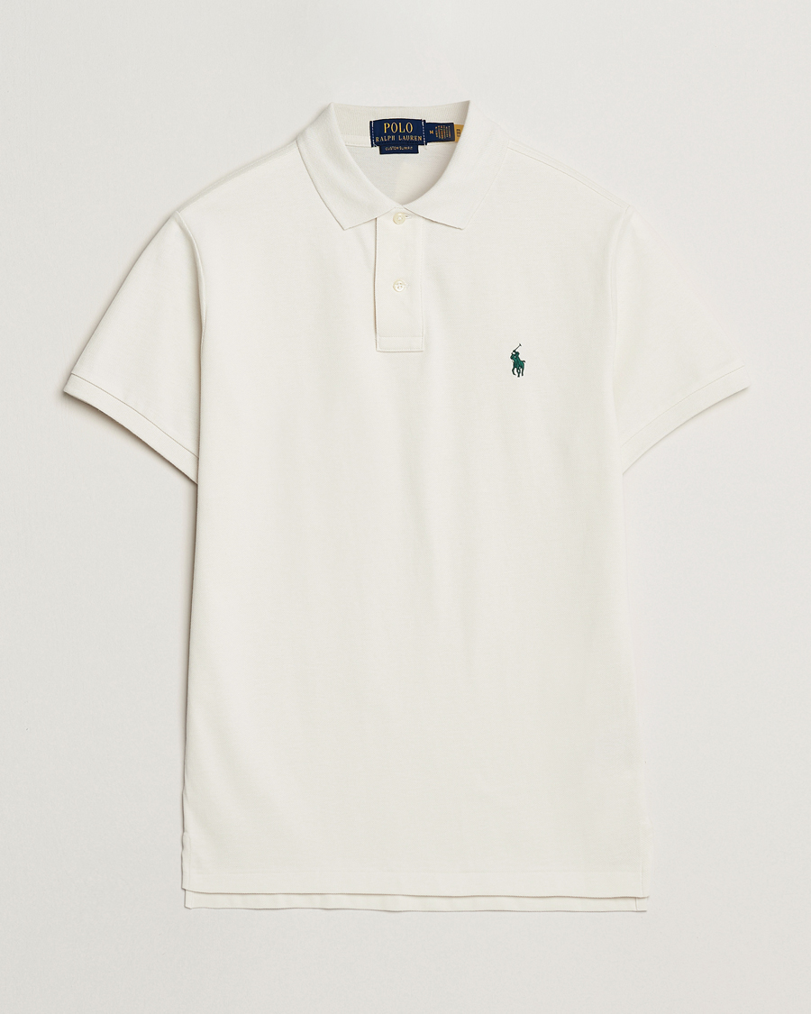 Polo Ralph Lauren Custom Slim Fit Polo Antique Cream