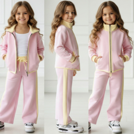 Pink & Butter Jogging Set