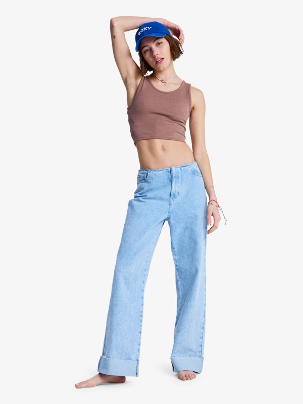Good Keepsake Débardeur cropped Marron Femme