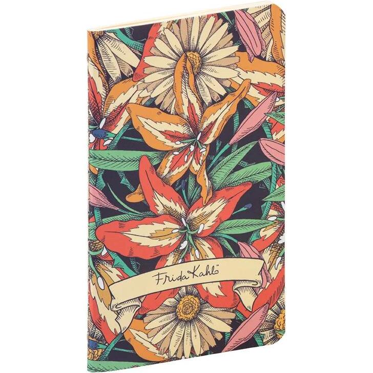 Frida Kahlo, Carnet cousu fil 7,5x12cm, 48 pages, uni, ass.