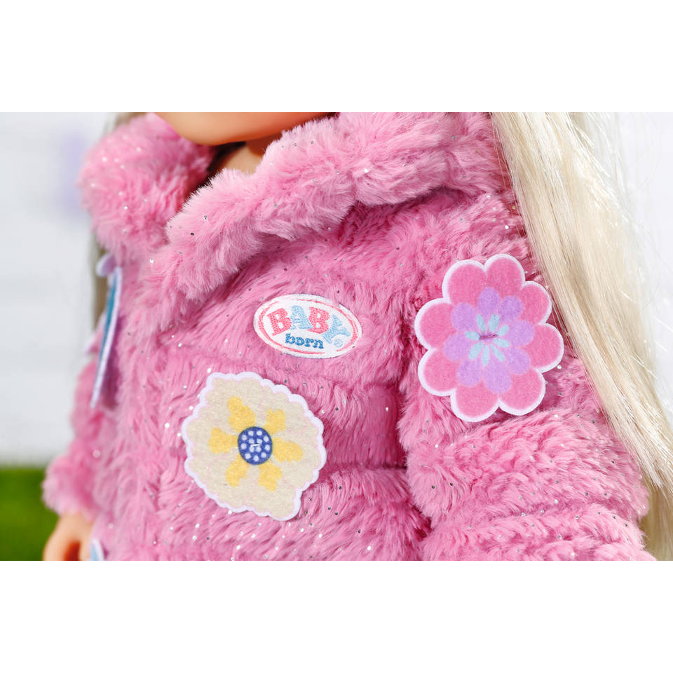 BABY born roze jas kledingset - 43 cm