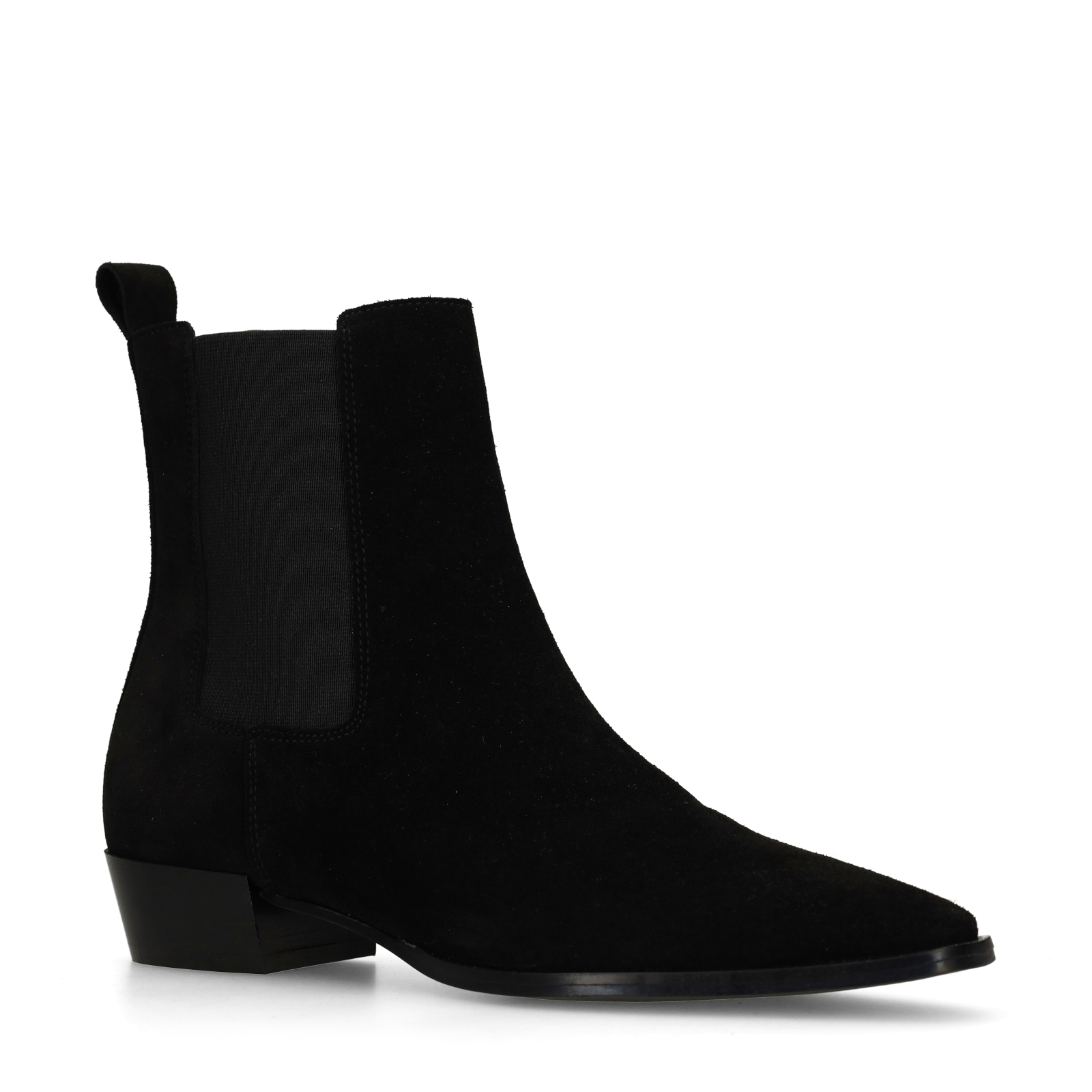 Zwarte suède chelsea boots