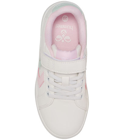 Hummel Schuhe - Derby Court JR - Weiß/Pink