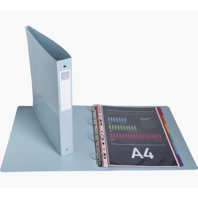 Exacompta BeeBlue - Classeur souple 4 anneaux - Dos 40 mm - A4 maxi - pour 275 feuilles - disponible dans différentes couleurs